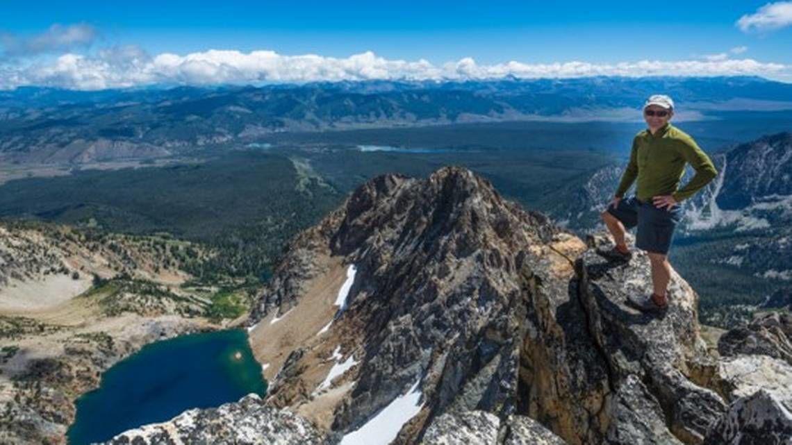Michael Lanza climbing